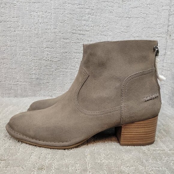 UGG Shoes - UGG Bandara Women's Size 11 US Brown Suede Back Zip Casual Bootie Boots 1095053